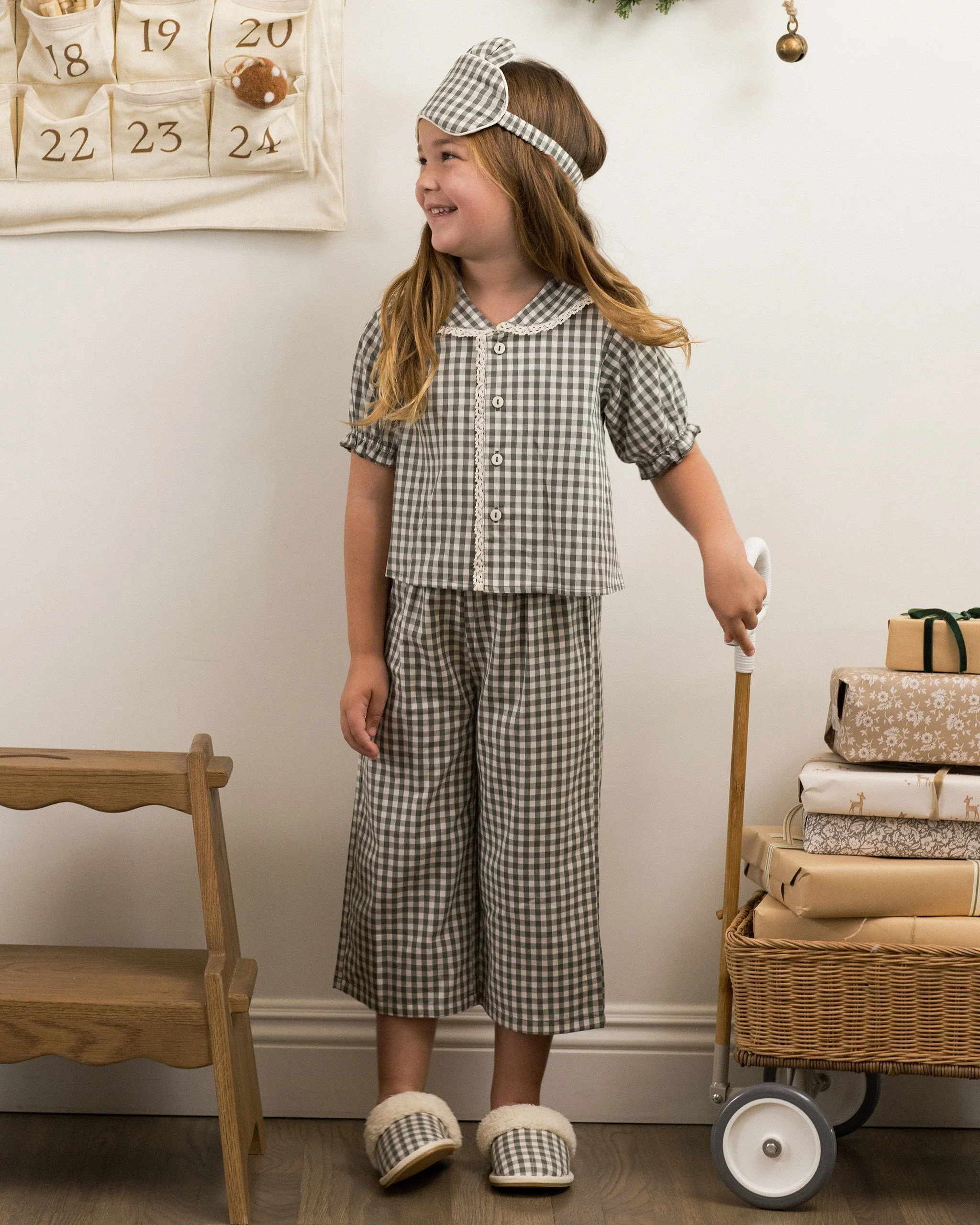 Slippers || Evergreen Gingham - Image 5